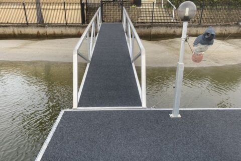 gangway pontoon recarpeting