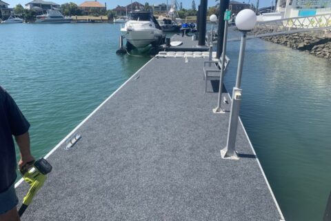 pontoon dock recarpet