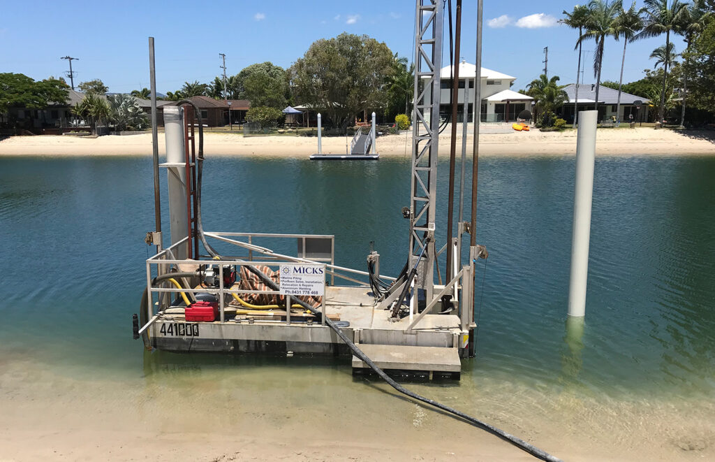 Pontoon Piling on the Gold Coast