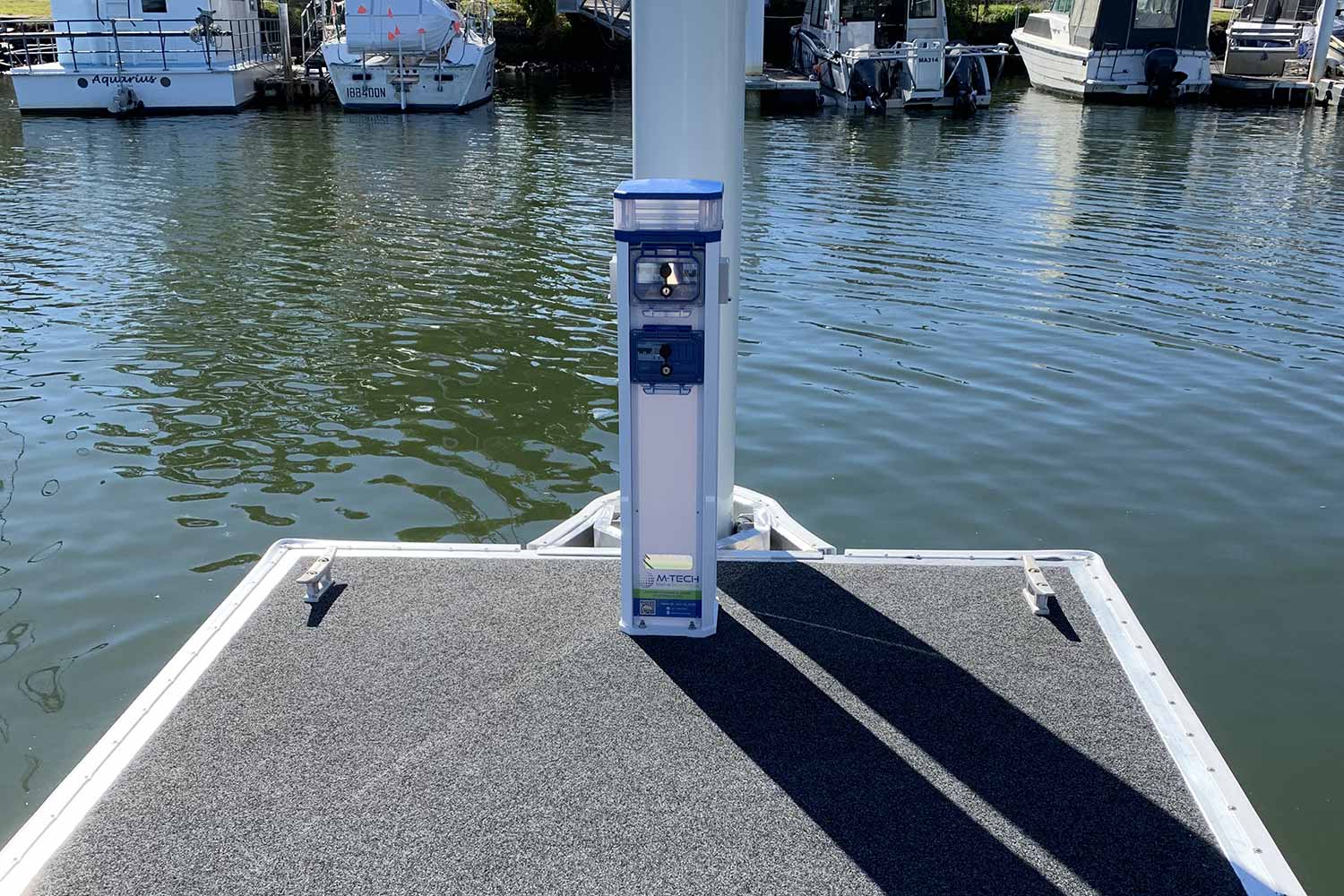 Pedestal Service Units for Floating Pontoons - Micks Marine Maintenance