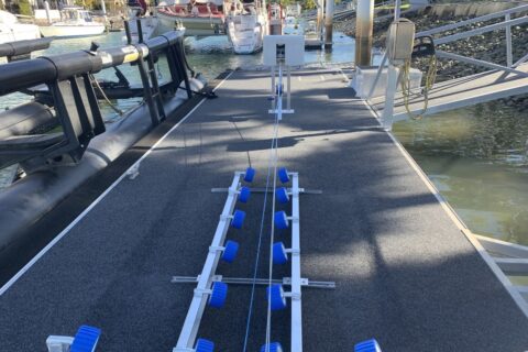 rolling system for boat dock